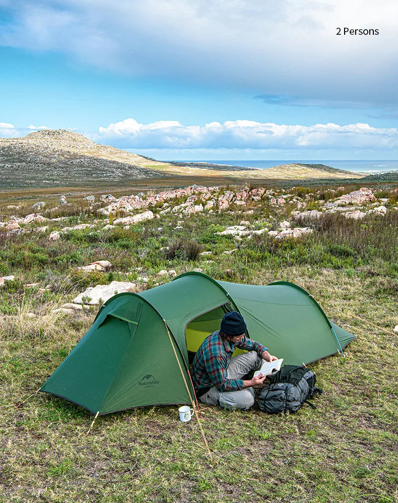 Naturehike Extended Camping Tunnel Tent Waterproof