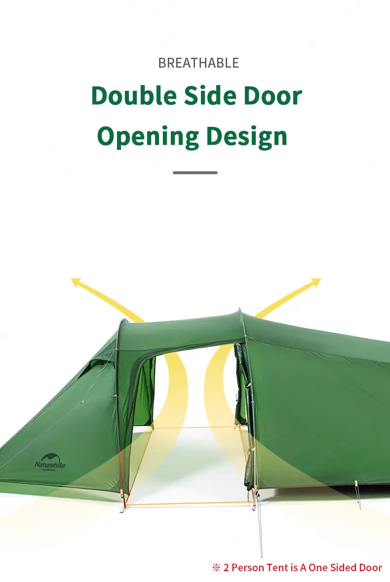 Naturehike Extended Camping Tunnel Tent Waterproof