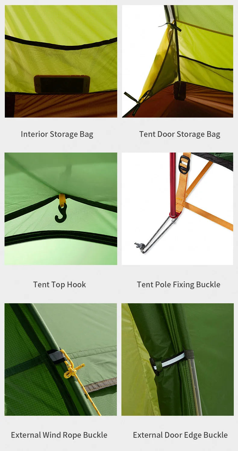 Naturehike Extended Camping Tunnel Tent Waterproof