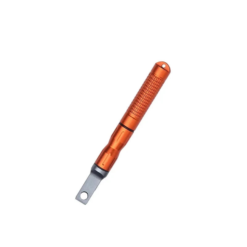 Portable Magnesium Fire Starter Stick with Wooden Handle for Camping. striker attached
