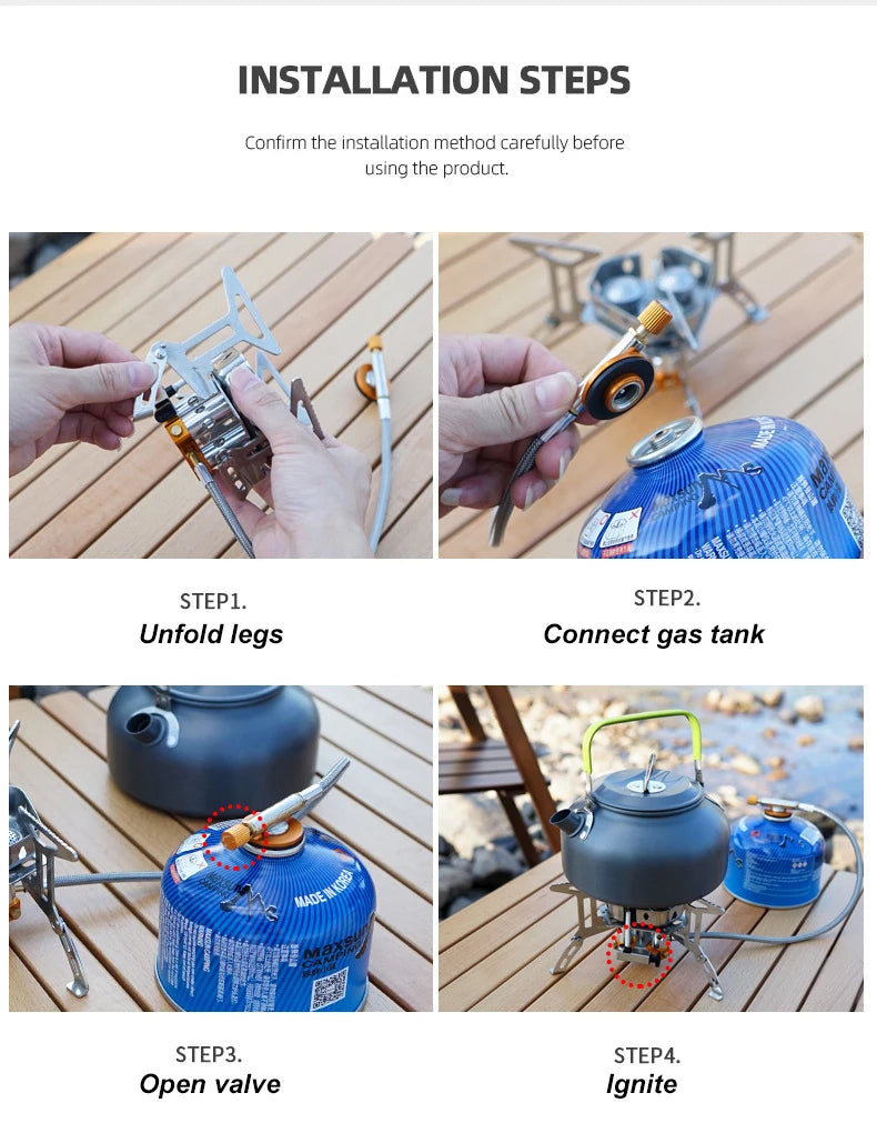 Camping Backpacking Foldable Gas Stove