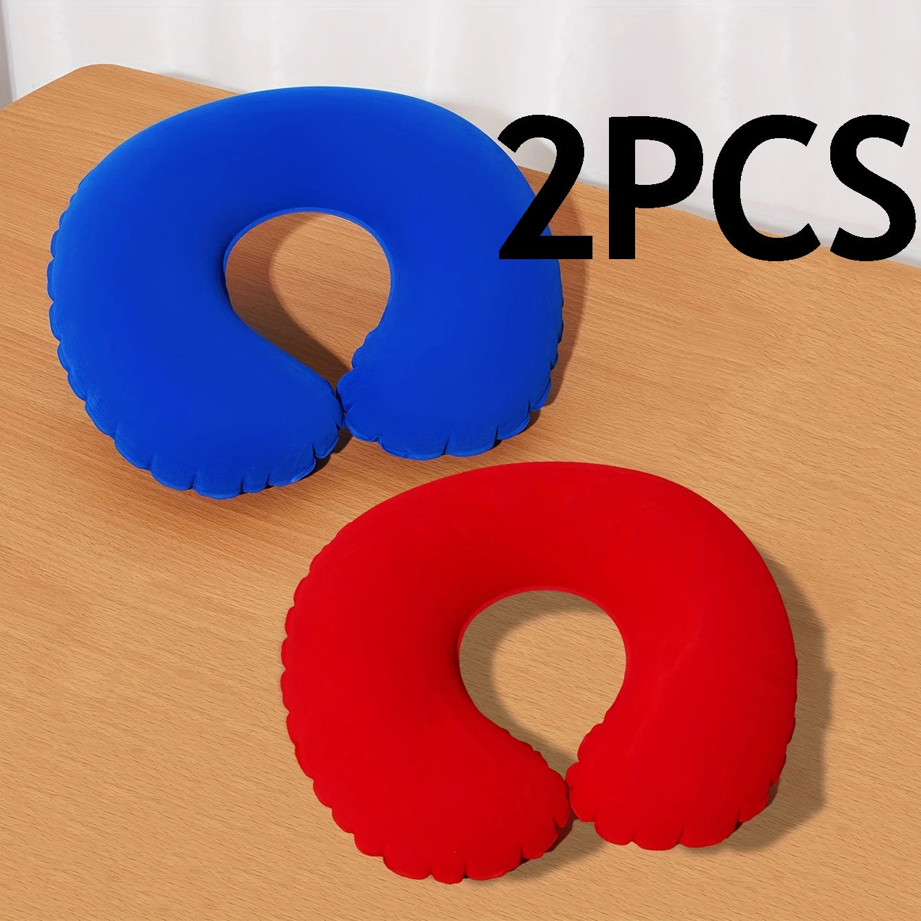 2Pcs/Pack inflatable U-shaped pillow, neck pillow for travel