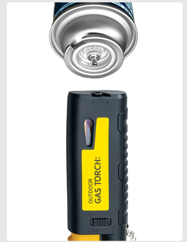 Windproof Camping lighter with telescoping tip for convenience