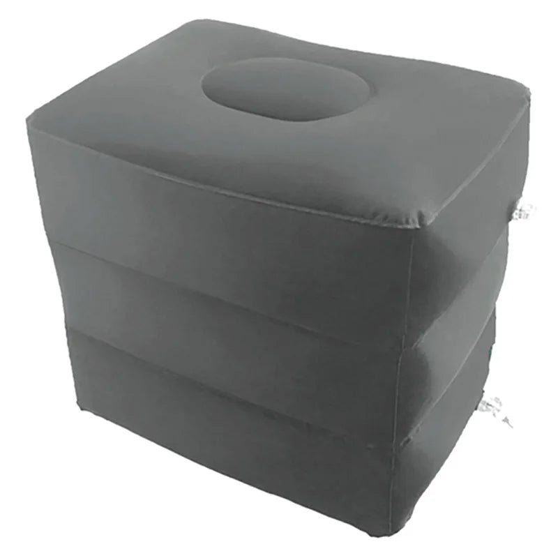 Inflatable Foot / Leg Rest. 2 Compartments, Also Extends plane Seat into Small Child's Bed