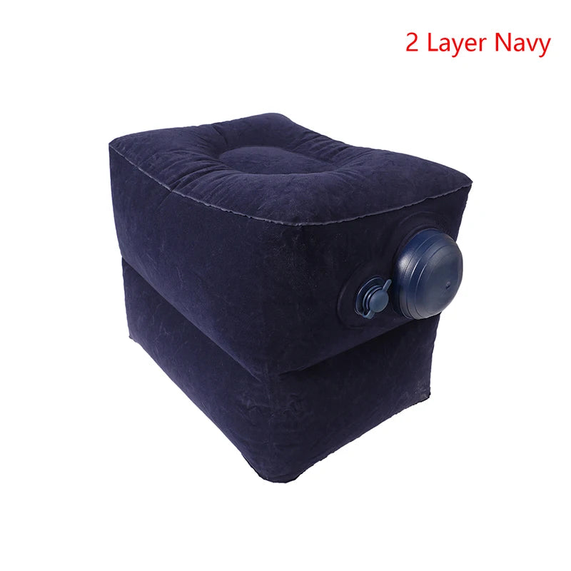 Inflatable Travel Foot Rest also serves as a seat extension making a small child's bed