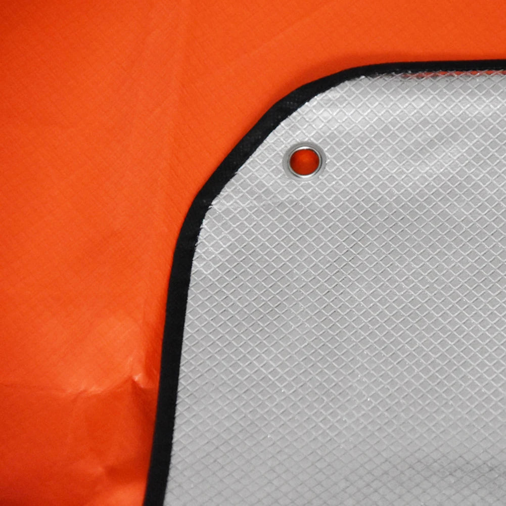 For Camping For Hiking Survival Blanket Outdoor Camping Reflective Tarp 4 Corner Tie Holes Heat Reflective Film
