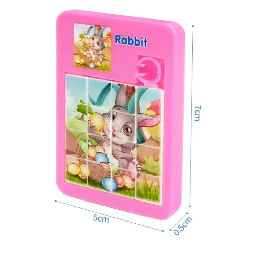 Sliding Tile Picture and Number Puzzles For Children on Long Trips