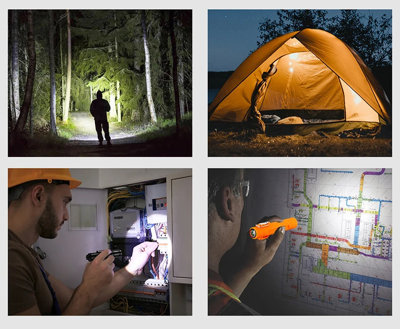 Plasma Lighter With Flashlight & Compass Waterproof and Windproof