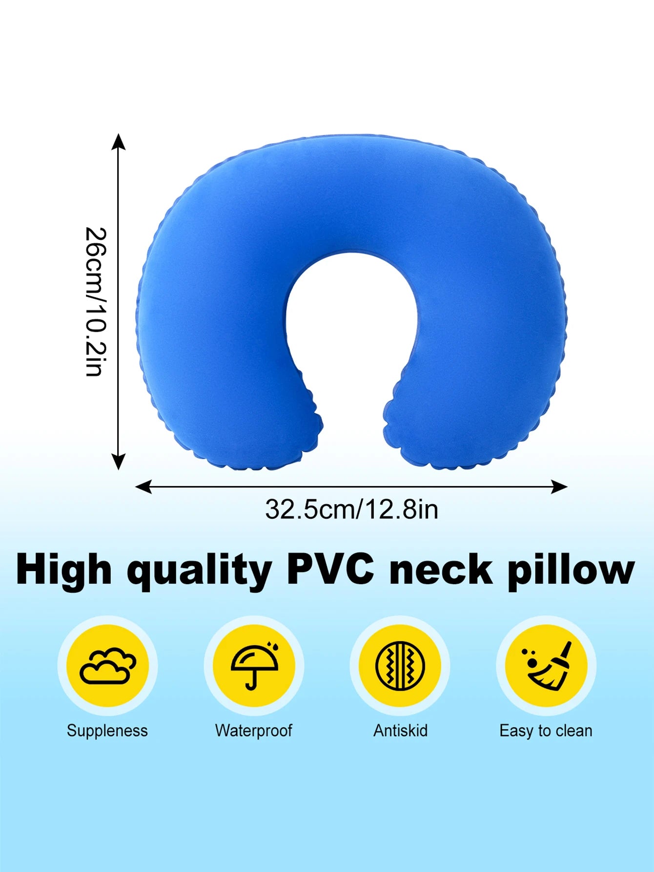2Pcs/Pack inflatable U-shaped pillow, neck pillow for travel