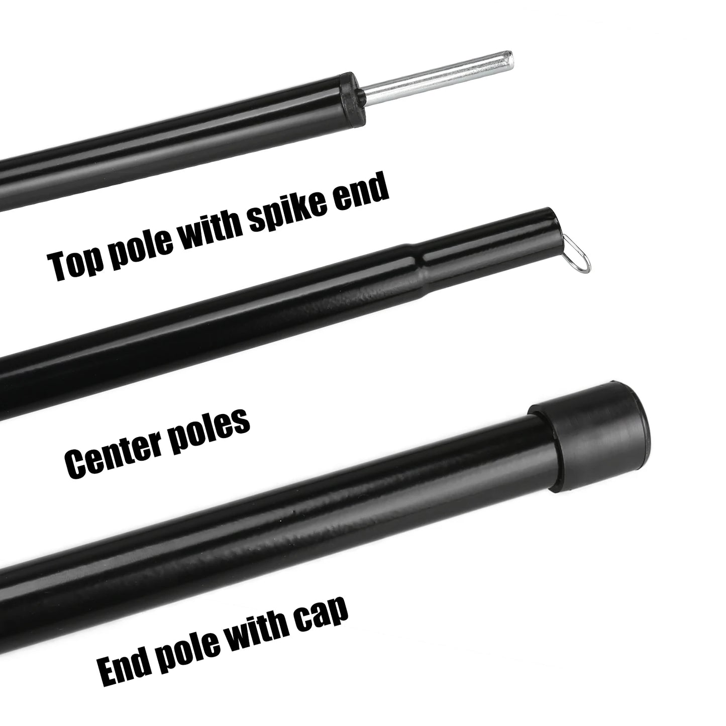 Set of 2 Adjustable Tarp Poles for Shelter . Comes With Pegs & Ropes