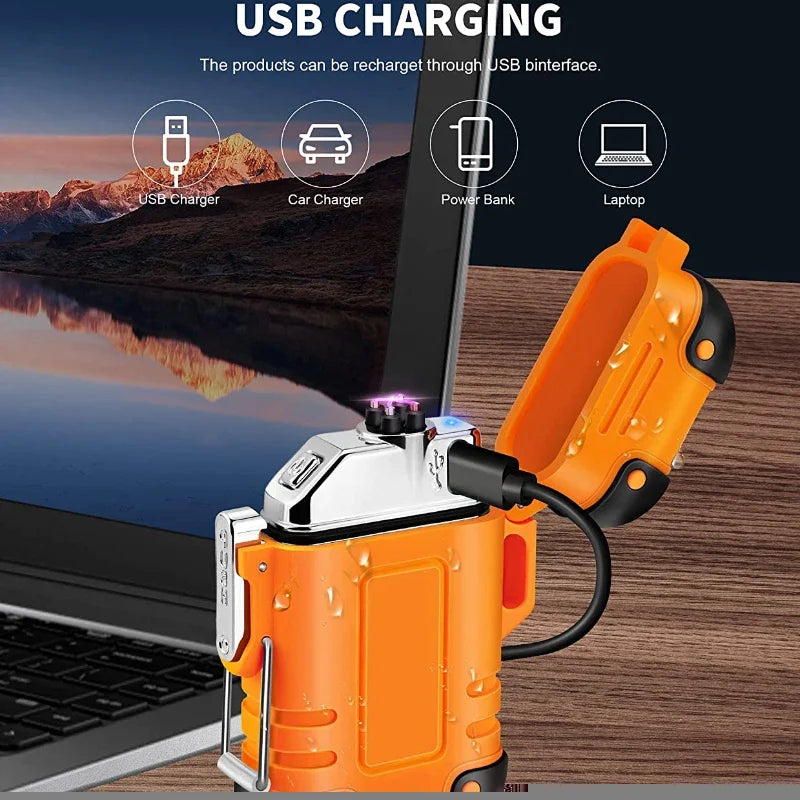 USB Rechargeable Windproof Plasma Lighter