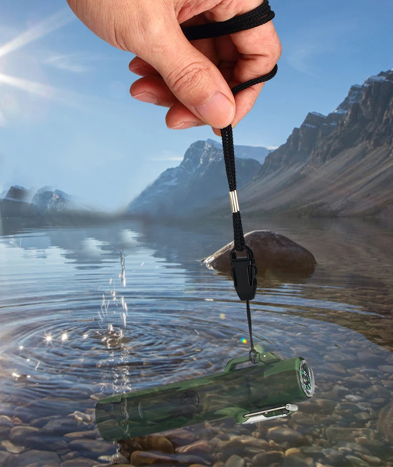 Plasma Lighter With Flashlight & Compass Waterproof and Windproof