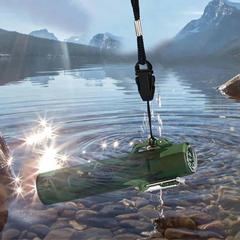Plasma Lighter With Flashlight & Compass Waterproof and Windproof