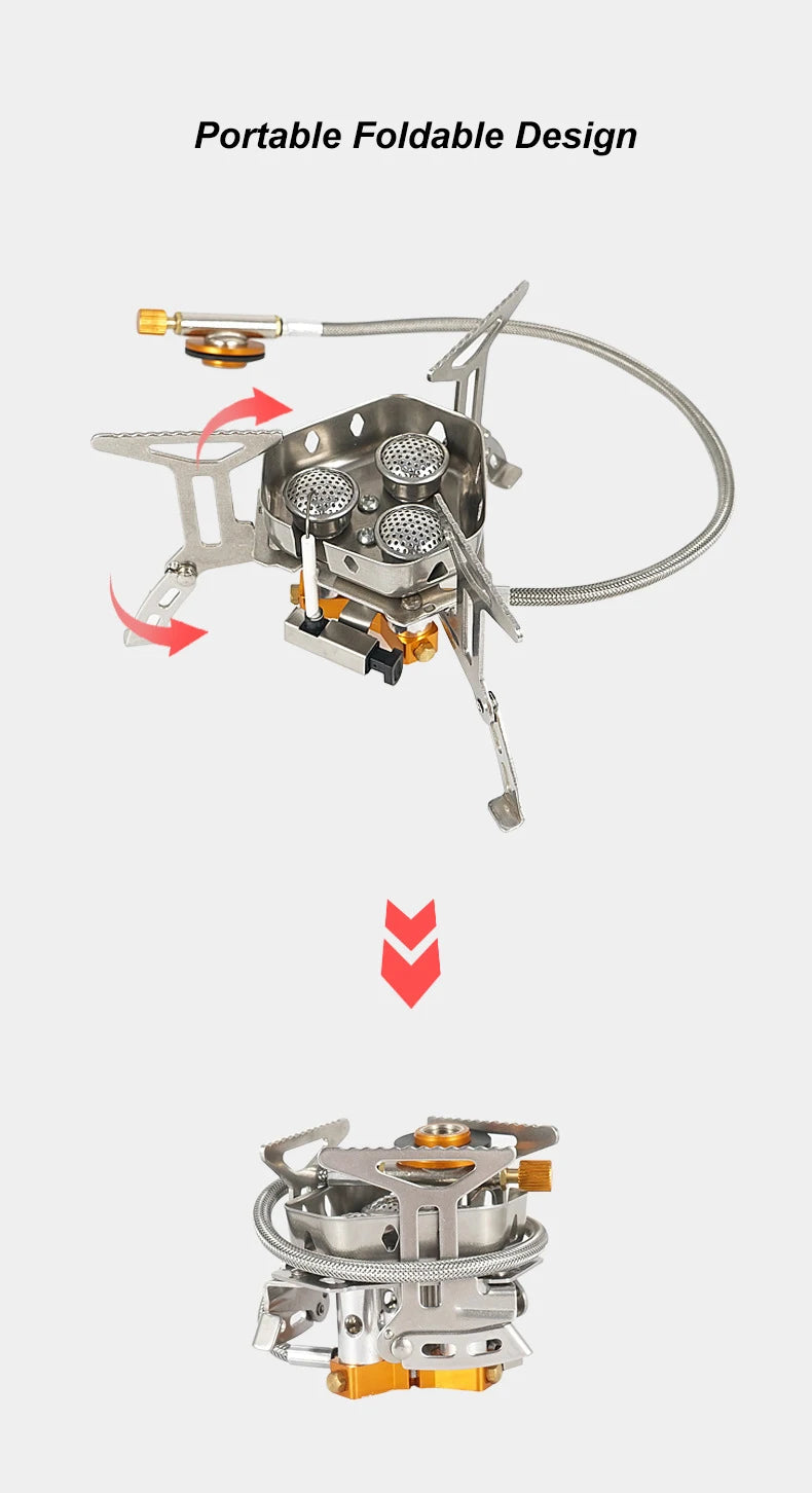 Camping Backpacking Foldable Gas Stove