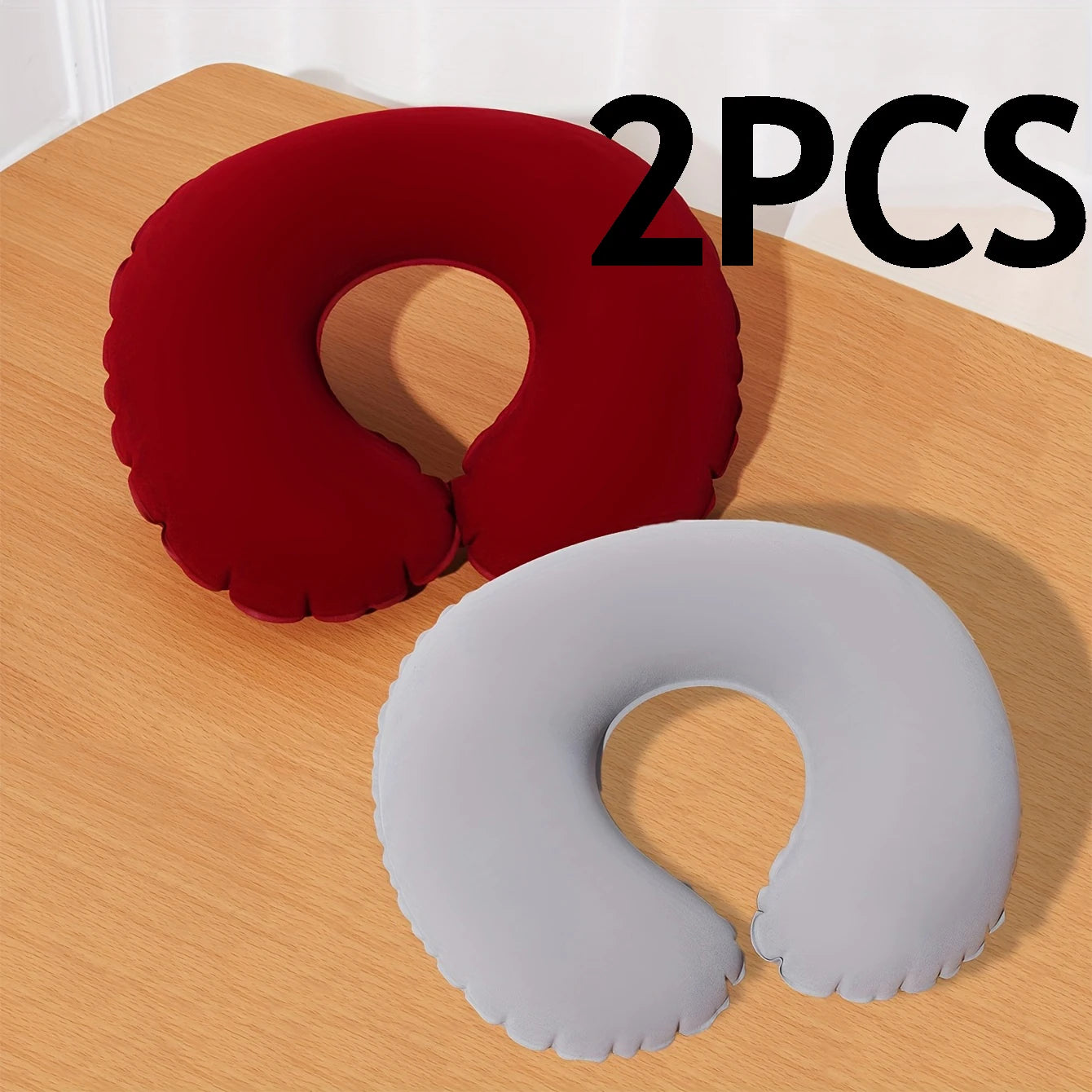 2Pcs/Pack inflatable U-shaped pillow, neck pillow for travel