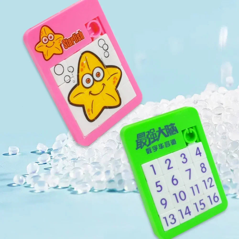 Sliding Tile Picture and Number Puzzles For Children on Long Trips