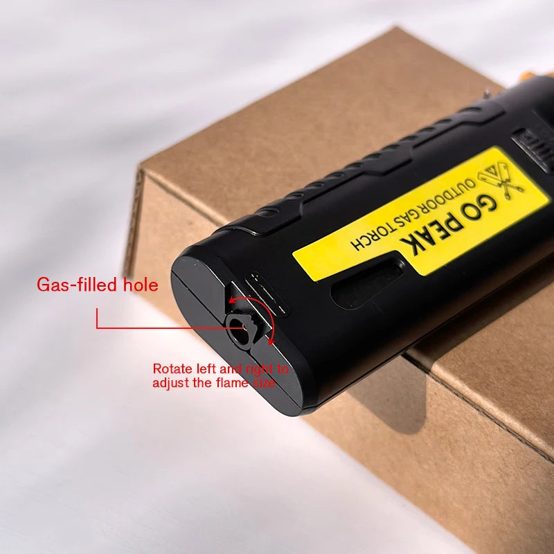 Windproof Camping lighter with telescoping tip for convenience