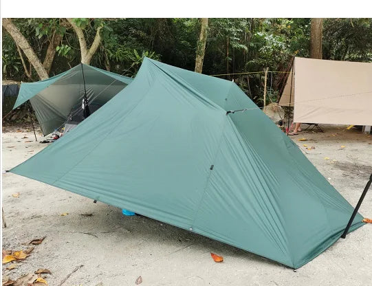 Waterproof Tent Tarp 19 Hang Points Survival Tent Outdoor Camping Tactical Sun Shelter 4x4 3x4 3x3 Lightweight Sunshade Awning