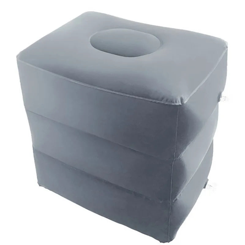 Inflatable Foot / Leg Rest. 2 Compartments, Also Extends plane Seat into Small Child's Bed