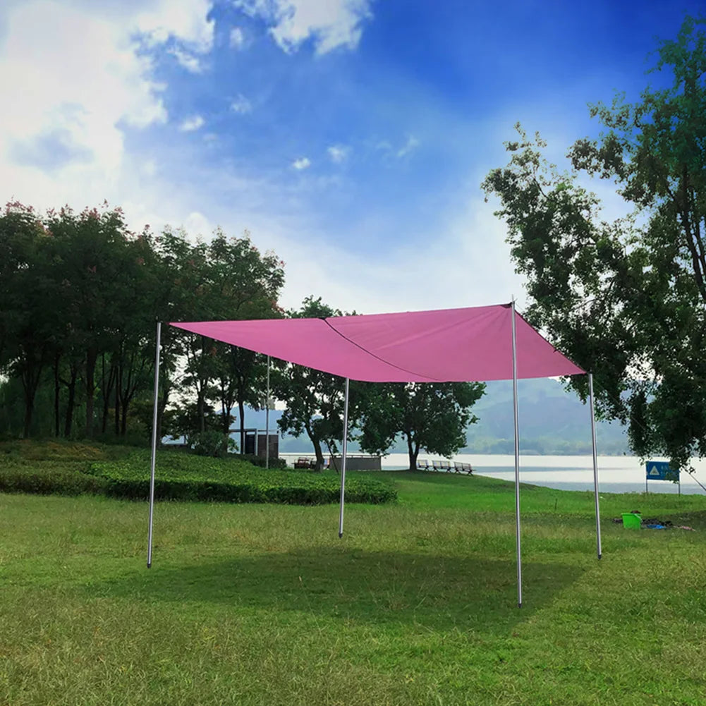 Set of 2 Adjustable Tarp Poles for Shelter . Comes With Pegs & Ropes