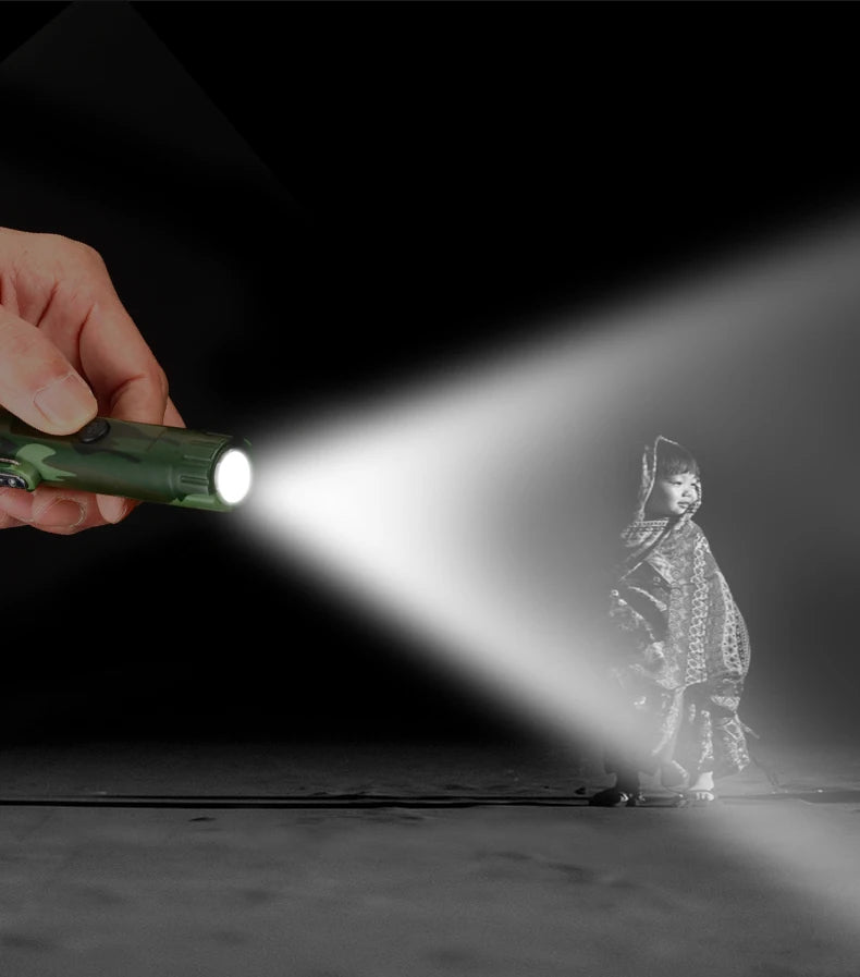 Plasma Lighter With Flashlight & Compass Waterproof and Windproof