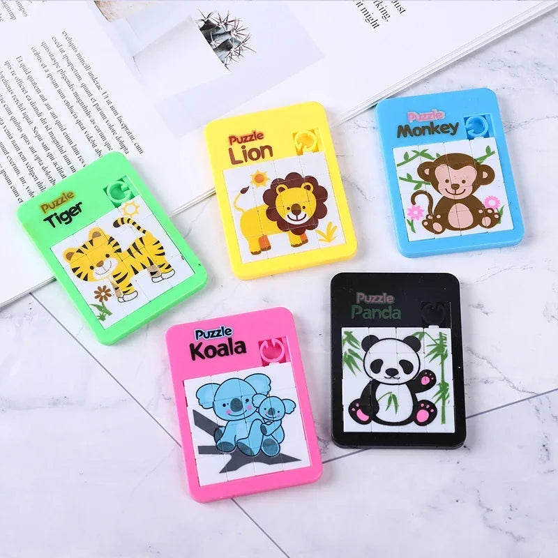 Sliding Tile Picture and Number Puzzles For Children on Long Trips