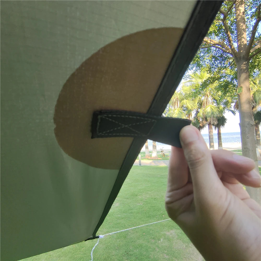 Waterproof Tent Tarp 19 Hang Points Survival Tent Outdoor Camping Tactical Sun Shelter 4x4 3x4 3x3 Lightweight Sunshade Awning
