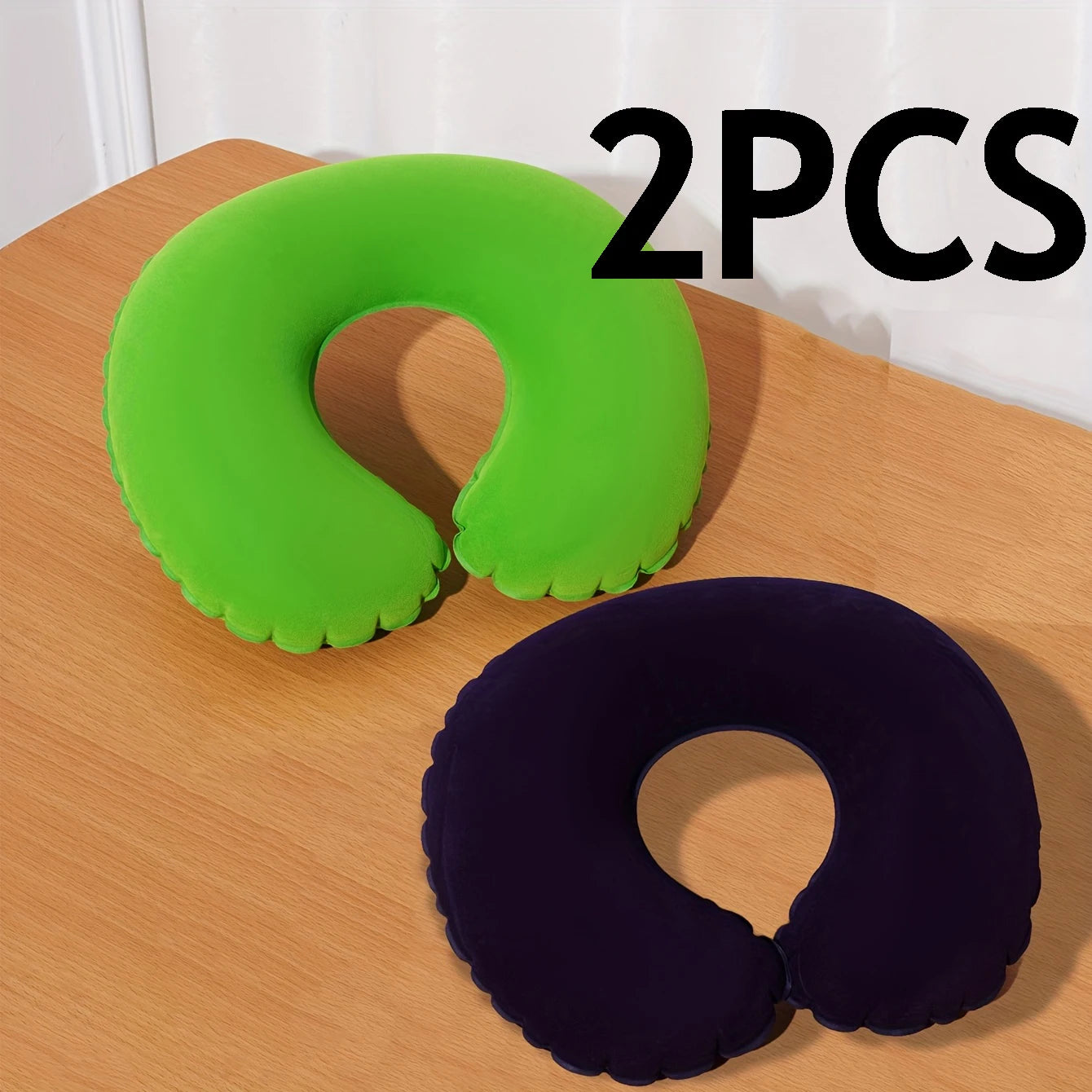 2Pcs/Pack inflatable U-shaped pillow, neck pillow for travel
