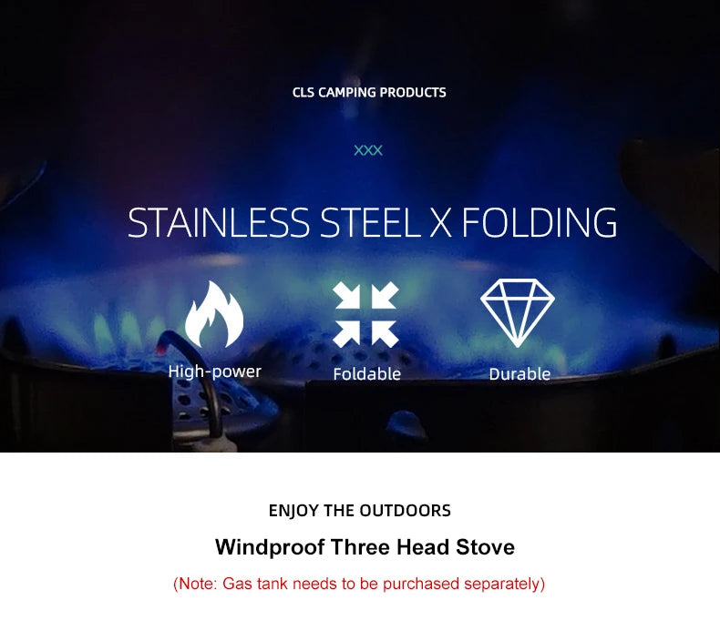 Camping Backpacking Foldable Gas Stove
