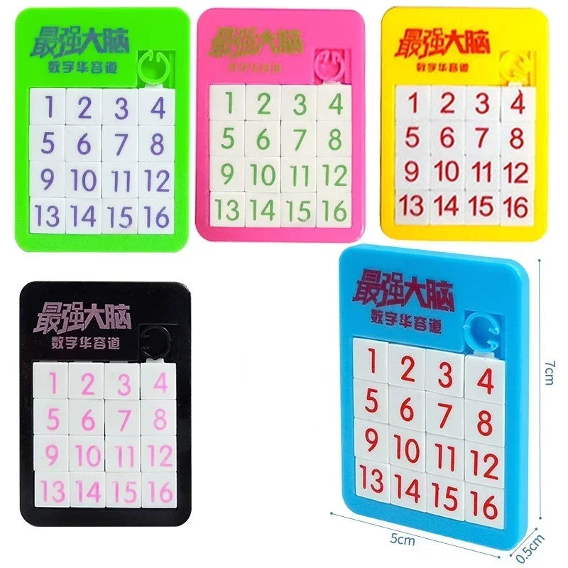 Sliding Tile Picture and Number Puzzles For Children on Long Trips