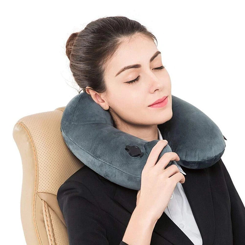 Inflatable Travel Pillow, Comfortable and Compact