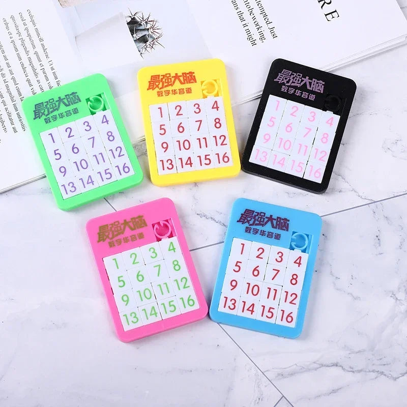 Sliding Tile Picture and Number Puzzles For Children on Long Trips